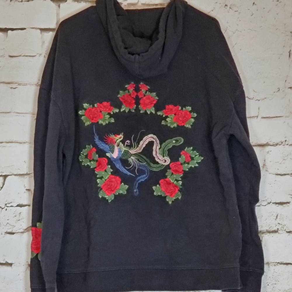 PAC SUN ROSE/DRAGON HOODIE - Picture 2 of 3